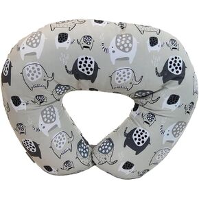 NurSit Nursing Pillow and Positioner, Hypoallergenic Breastfeeding or Bottle Feeding, Perfect for Bonding with Baby, Machine Washable, I Love You