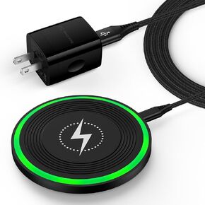Samsung Wireless Charger Fast Charging Wireless Phone Charger Android for Samsung S24 Ultra S24+ S24 S23 S22 S21 S20 S10, Charging Pad for iPhone 15 14 13 12 11 Pro Max Plus, Pixel 8 Pro 7 7a
