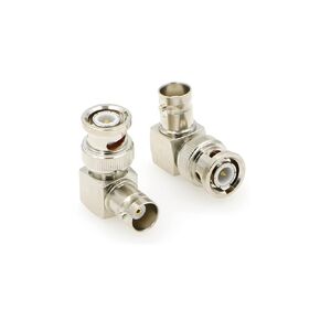 Alvins 10 Pack BNC Right Angle Connectors,BNC 90 Degree Adapter BNC Male to Female Connector for 12G HD SDI BNC Cable Security Cameras Extension Cable