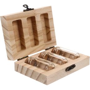 Healvian Deciduous Tooth Holder Umbilical Cord Keepsake Box Umbilical Cord Storage Bottle Fetal Hair Collection Box Souvenir Storage Box Keepsake with 2 Bottles Baby Teeth Keepsake Box