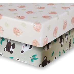 38x26 Pack and Play Mattress Sheets Breathable Material Sheets for Pack and Play Mattress 38x26 Pack Dolphin Heart