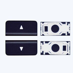 2Pcs UP(Down) Arrow Keycap & Scissor Clip Hinge Replacement for MacBook Pro/Air Model A2179 A2337 A2681 A2941 A2141 A2251 A2289 A2338 A2442 A2485 A2779 A2780 A2991 2020-2024 Year (Black)