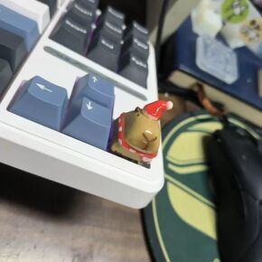 Cartoon Capybara Keycap,Custom 3D Handmade Clay Artisan ESC Keycap,Cute Keycaps Personalized Replacement Key Caps for Cherry MX Mechanical Gaming Keyboard (Orange Capybara)