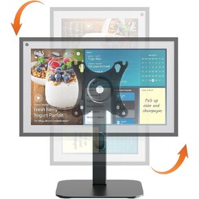 PUTORSEN Echo Show 15 Stand Swivel and Tilt, 360 Degree Screen Rotation,Adjustable Echo Show 15,Holds up to 5.5lbs,Black
