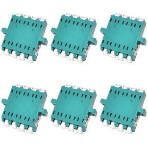 20 Pack SC/OM3 Fiber Optic Coupler SC Female to SC Female Duplex Multimode Fiber Optical Adapter Network Internet Connector with Mount Panel