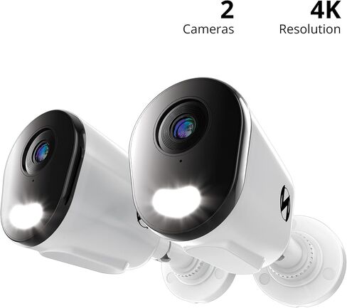 Night Owl Add On Wired IP 4K HD Indoor/Outdoor Deterrence Camera with 2-Way Audio (1-Pack) - Camera Cable Not Included (Requires Compatible NVR - Sold Separately) in Saudi Arabia