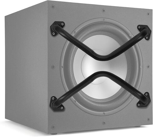 Tongze 8 "Speaker Bar Grill: غطاء شواية مكبر صوت للسيارة معدني أسود غير لامع، واقي غطاء شواية مضخم الصوت in Kuwait