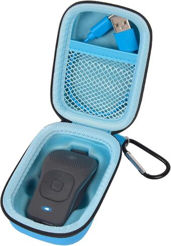 حقيبة حمل لمكبر صوت Noxgear 39g يمكن ارتداؤه بتقنية البلوتوث، مكبرات صوت محمولة لاسلكية بمشبك مغناطيسي، صندوق تخزين صغير للسفر مع جيب للكابلات، حقيبة حلقة تسلق فقط (وردي) in Kuwait