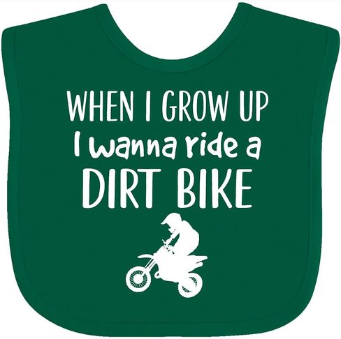 inktastic Dirt Biking Motocross Future Dirt Biker Baby Bib in Saudi Arabia