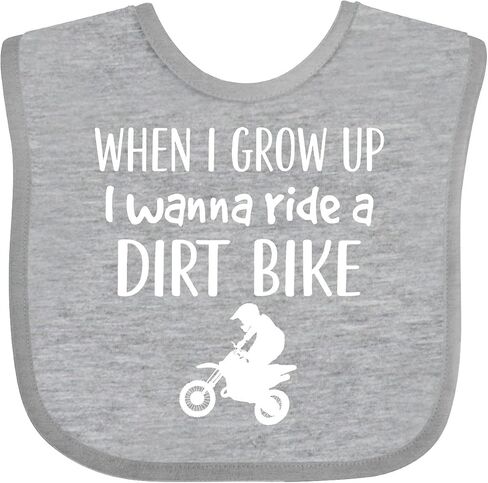 inktastic Dirt Biking Motocross Future Dirt Biker Baby Bib in Saudi Arabia