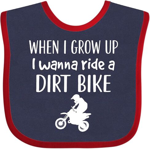 inktastic Dirt Biking Motocross Future Dirt Biker Baby Bib in Saudi Arabia