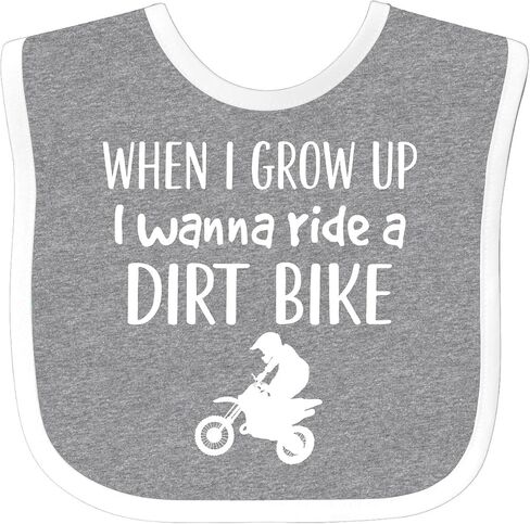 inktastic Dirt Biking Motocross Future Dirt Biker Baby Bib in Saudi Arabia