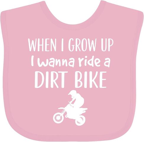 inktastic Dirt Biking Motocross Future Dirt Biker Baby Bib in Saudi Arabia