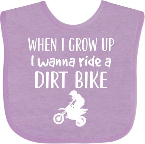 inktastic Dirt Biking Motocross Future Dirt Biker Baby Bib in Saudi Arabia