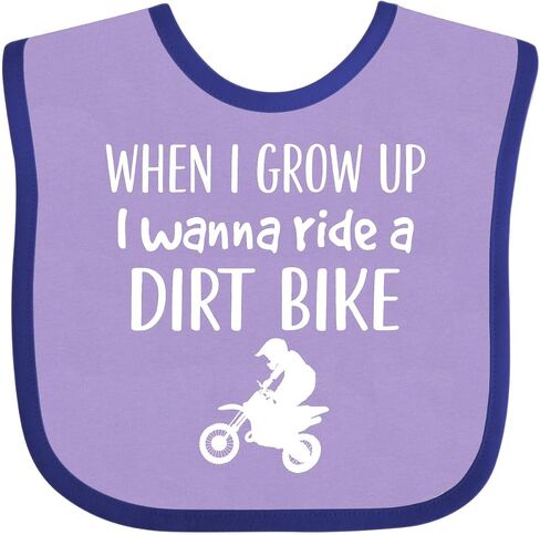inktastic Dirt Biking Motocross Future Dirt Biker Baby Bib in Saudi Arabia
