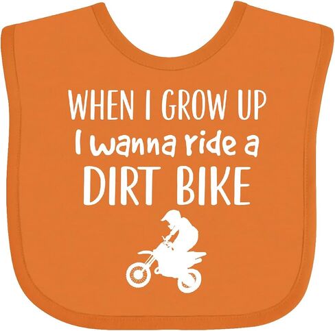inktastic Dirt Biking Motocross Future Dirt Biker Baby Bib in Saudi Arabia