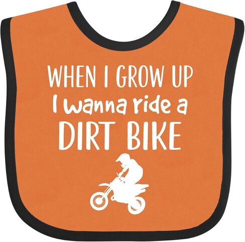 inktastic Dirt Biking Motocross Future Dirt Biker Baby Bib in Saudi Arabia
