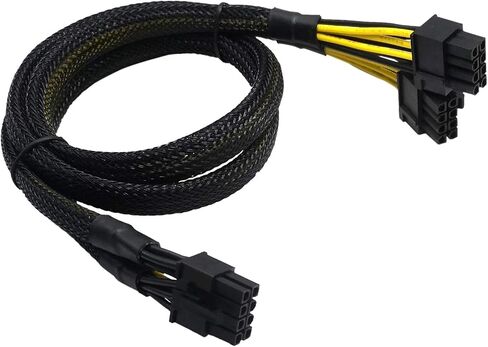 COMeap GPU Power Cable for Dell PowerEdge R720 720XD R730, CPU 8 Pin male to Dual 8 Pin(6+2) male PCIe Power Adapter for NVIDIA Tesla GPU J30DG 15-inch(38cm) in Saudi Arabia