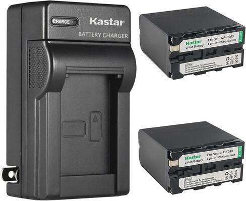 Kastar AC Wall Battery Charger Replacement for Son NP-F330 NP-F550 NP-F570 NP-F730 NP-F750 NP-F770 NP-F780Exp NP-F930 NP-F950 NP-F960 NP-F970 NP-F970Pro NP-F980 NP-F980Exp NP-F990 F990Pro in Saudi Arabia