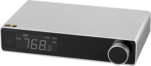 Topping E70 Velvet AK4499EX Decoder XU316 DSD512 PCM768kHz BT 5.1 LDAC 24Bit/96kHz with Remote Control DAC (Black) in Saudi Arabia