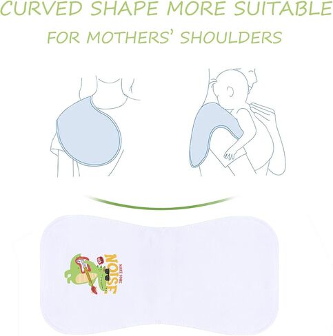 10-Pack Burp Cloths for Baby Boys and Girls - Organic Baby Burp Cloth,Baby Washcloths, Burp Rags, Large Neutral Burp Clothes for Newborn in Saudi Arabia