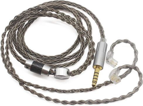 Youkamoo 4.4mm Balanced Earphone Cable, Recessed 2pin IEMs Earphone Replacement Cable Compatible with ZSN Pro ZS10 Pro NF2u KZ ZSX QDC in Kuwait