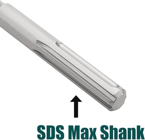 1-3/8 in x 18 in (35 x 460mm） SDS Max Rotary Hammer Drill Bit, Concrete Drill Bit,Masonry Drill Bit for Concrete, Brick, Cement (Length :460mm / 18 inch, 1-3/8 inch （ 35mm) in Kuwait