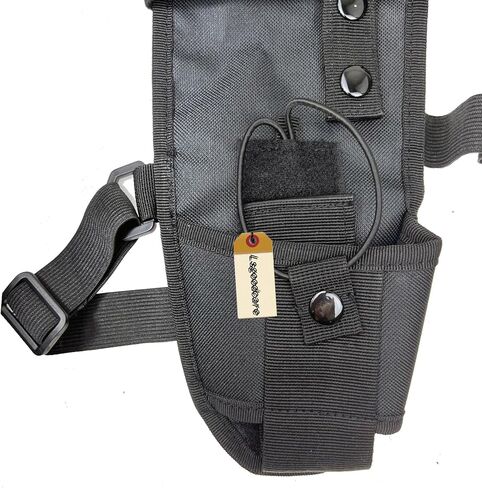 Lsgoodcare قطعتان من حامل الكتف الراديوي المزدوج وحزام الصدر متوافق مع Motorola Kenwood Midland 2 Way Radio Rescue Essentials in Kuwait