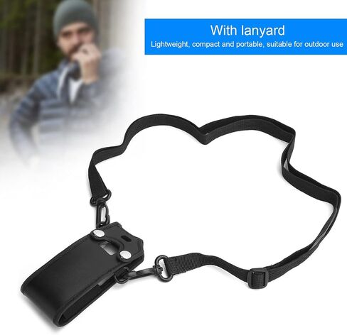 Portable Walkie Talkie Leather Case Protective Bag for ATD878UV Two Way Radio with Lanyard PU Leather Soft Cover Case, Bag for ATD878UV Two Way Radio, with Lanyar in Saudi Arabia