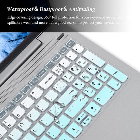 Keyboard Cover for 2024 Lenovo IdeaPad 1 Student Laptop 15IJL7 15ADA07 15IAU7 15ALC7 15.6" / IdeaPad 1i, Lenovo V15 G4 G3 G2/ThinkBook 15 G4 G3 G2/IdeaPad Flex 5 5i 16"/Yoga 7i/Yoga Slim 7 Skin-Black in Saudi Arabia