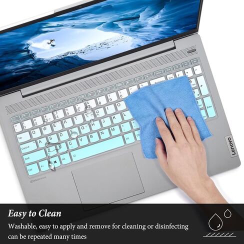 Keyboard Cover for 2024 Lenovo IdeaPad 1 Student Laptop 15IJL7 15ADA07 15IAU7 15ALC7 15.6" / IdeaPad 1i, Lenovo V15 G4 G3 G2/ThinkBook 15 G4 G3 G2/IdeaPad Flex 5 5i 16"/Yoga 7i/Yoga Slim 7 Skin-Black in Saudi Arabia