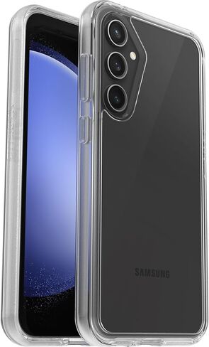 OtterBox Galaxy S23 FE Symmetry Series Case - BLACK, ultra-sleek, wireless charging compatible, raised edges protect camera & screen in Saudi Arabia