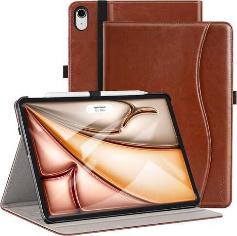 ZtotopCases for iPad Air 13 inch Case 2024 (M2) /iPad Pro 12.9 Inch Case 3rd Gen 2018, Premium Leather Folio Cover (Supports iPad Pencil Charging), Auto Sleep/Wake for iPad Air 13" Case 2024 – Black in Kuwait