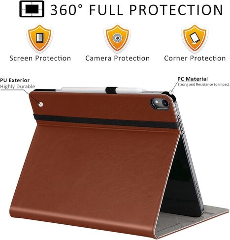 ZtotopCases for iPad Air 13 inch Case 2024 (M2) /iPad Pro 12.9 Inch Case 3rd Gen 2018, Premium Leather Folio Cover (Supports iPad Pencil Charging), Auto Sleep/Wake for iPad Air 13" Case 2024 – Black in Kuwait