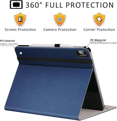 ZtotopCases for iPad Air 13 inch Case 2024 (M2) /iPad Pro 12.9 Inch Case 3rd Gen 2018, Premium Leather Folio Cover (Supports iPad Pencil Charging), Auto Sleep/Wake for iPad Air 13" Case 2024 – Black in Kuwait