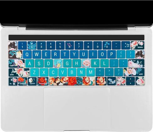 Keyboard Cover for 2016-2019 MacBook Pro 13 and 15 Inch with Touch Bar (Model: A2159, A1989, A1990, A1706, A1707), Cute Silicone Keyboard Skin Protector,Cute Cat in Saudi Arabia