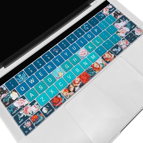Keyboard Cover for 2016-2019 MacBook Pro 13 and 15 Inch with Touch Bar (Model: A2159, A1989, A1990, A1706, A1707), Cute Silicone Keyboard Skin Protector,Cute Cat in Saudi Arabia
