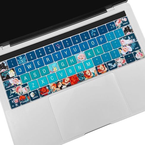 Keyboard Cover for 2016-2019 MacBook Pro 13 and 15 Inch with Touch Bar (Model: A2159, A1989, A1990, A1706, A1707), Cute Silicone Keyboard Skin Protector,Cute Cat in Saudi Arabia