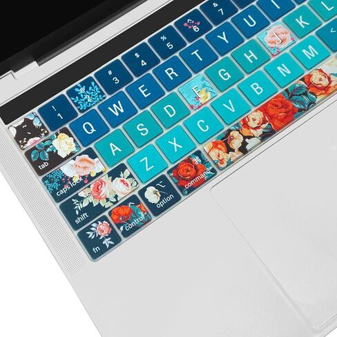 Keyboard Cover for 2016-2019 MacBook Pro 13 and 15 Inch with Touch Bar (Model: A2159, A1989, A1990, A1706, A1707), Cute Silicone Keyboard Skin Protector,Cute Cat in Saudi Arabia