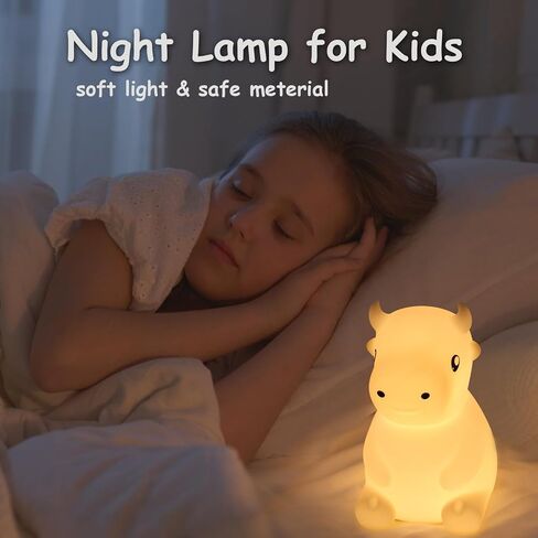 Night Light for Kids Bunny Lamp,Cute Night Light for Girls,Rechargeable Baby Nursery Night Light Toddler Nightlight for Bedroom, Cute Gifts Animal Bunny Kids Lamp Kawaii Room Decor in Kuwait