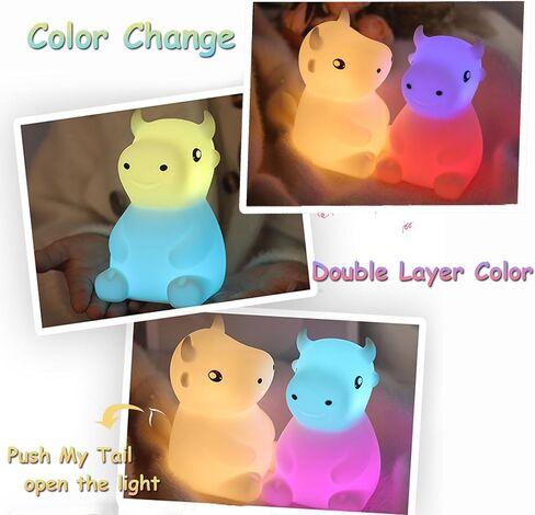Night Light for Kids Bunny Lamp,Cute Night Light for Girls,Rechargeable Baby Nursery Night Light Toddler Nightlight for Bedroom, Cute Gifts Animal Bunny Kids Lamp Kawaii Room Decor in Kuwait