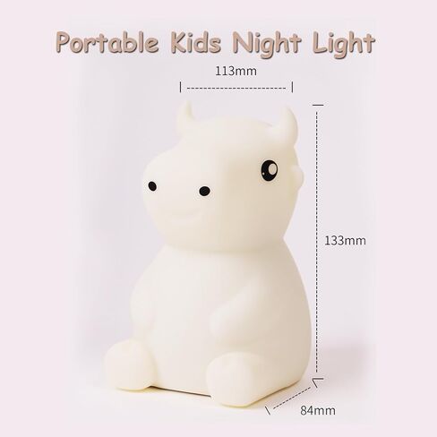 Night Light for Kids Bunny Lamp,Cute Night Light for Girls,Rechargeable Baby Nursery Night Light Toddler Nightlight for Bedroom, Cute Gifts Animal Bunny Kids Lamp Kawaii Room Decor in Kuwait