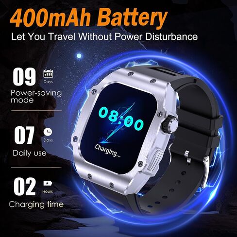 Smart Watch (Dial/Call) Outdoor Sports Watch for Men Waterproof Smartwatches 1.91 Super Large HD Touch Screen Heart Rate and Sleep Monitor Bluetooth Call for iOS Android Phone，55 Orange in Saudi Arabia