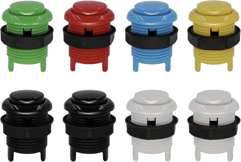 SJ@JX Arcade 28mm Push Button Keyboard MX Microswitch Screw-in Type Button in Saudi Arabia