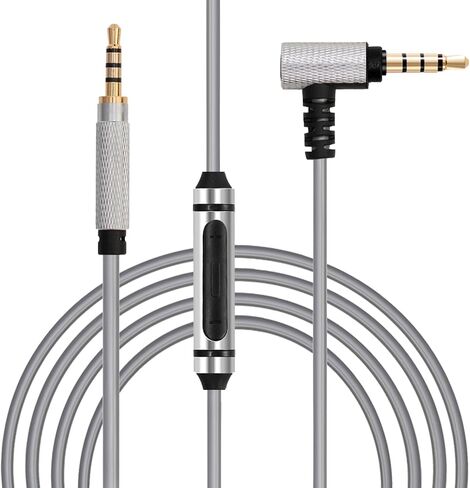 QC45 Coiled Audio Cable Compatible with Bose QC35 QC25 NC700 JBL E45BT E55BT E65BTNC 750NC Headphones 2.5mm to 3.5mm in-line Mic Control Extension Aux Cord(4.2ft-8ft) in Kuwait