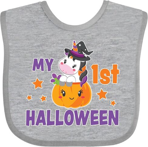 inktastic My 1st Halloween with Unicorn Witch Baby Bib in Saudi Arabia