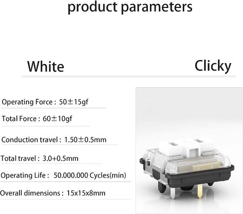 Kailh Low Profile RGB SMD Tactile Switch 1350 Chocolate Mechanical Keyboard Switch (Choc Brown 45pcs) in Saudi Arabia