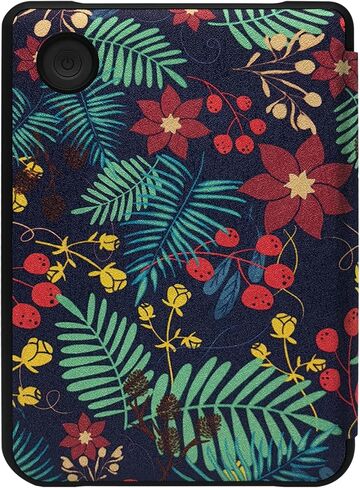 Ultra-Thin Case for Kobo Clara Colour/Clara BW/Clara 2E PU Leather Cover with Auto Wake & Sleep/Magnetic Closure fits 6 inch Kobo Calra (Model N367 / N365 / N506) (Gentleman Black) in Kuwait