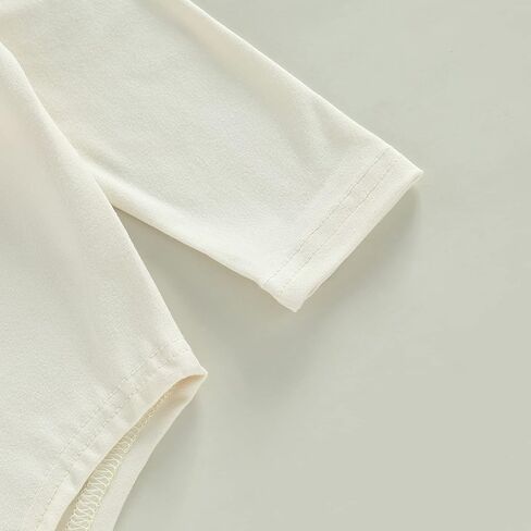 Newbron Baby Boy Girl Fall Winter Oneise Clothes Long Sleeve Turtleneck Solid Color Bodysuit Romper Casual Jumpsuit in Kuwait