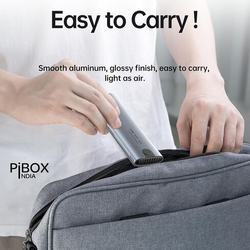 pibox India NVME M2 Enclosure Fan, NVMe SSD Enclosure - USB 3.2 10Gbps, Tool-Free M.2 NVMe Case, PCI-E NVMe Reader, USB-C, Supports M & B&M Keys, 2230/2242/2260/2280 SSDs Powerful -RTL9210 in Kuwait